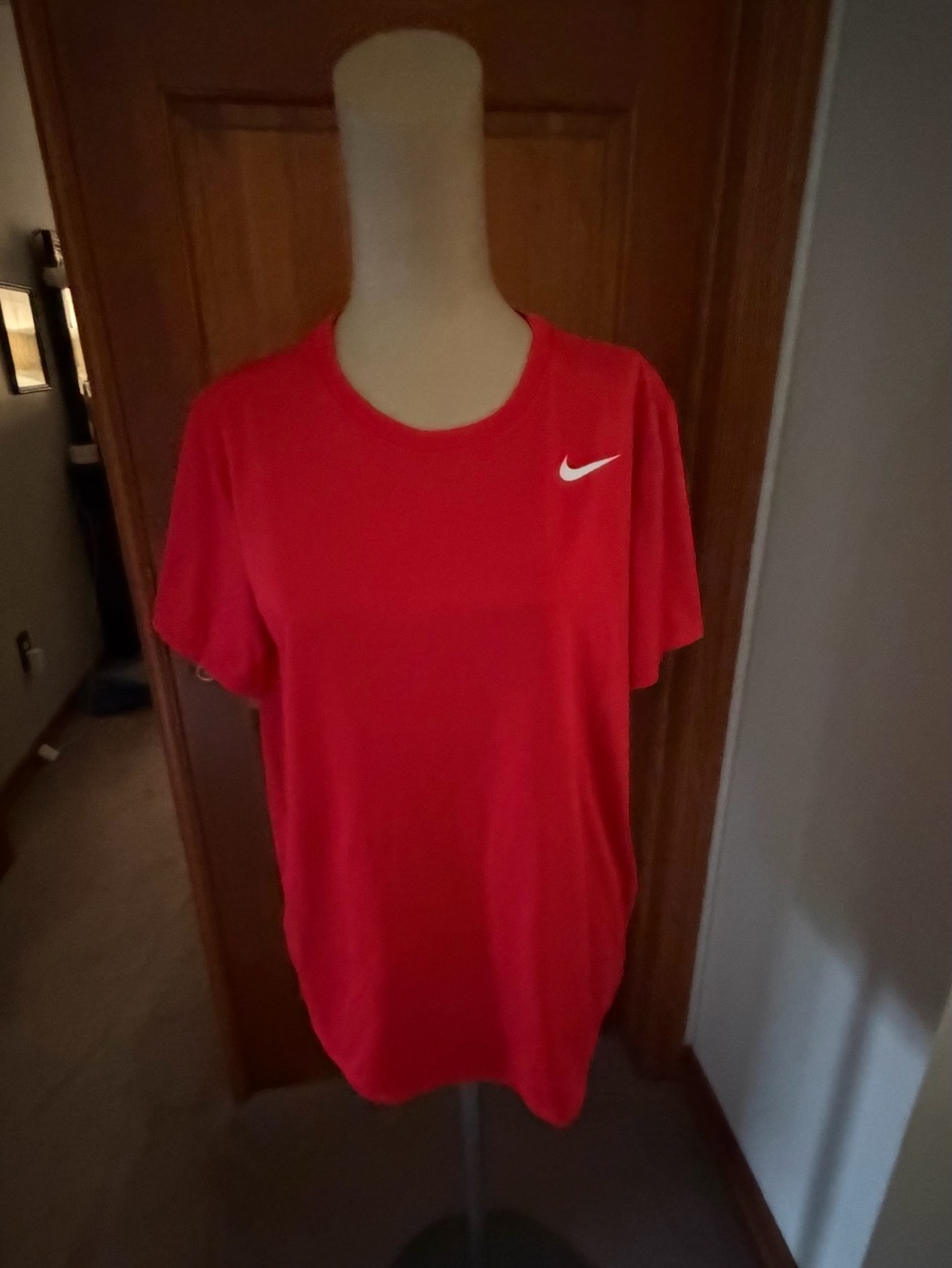 Nike Women’s Bright Red Short Sleeve Dri-FIT Tee